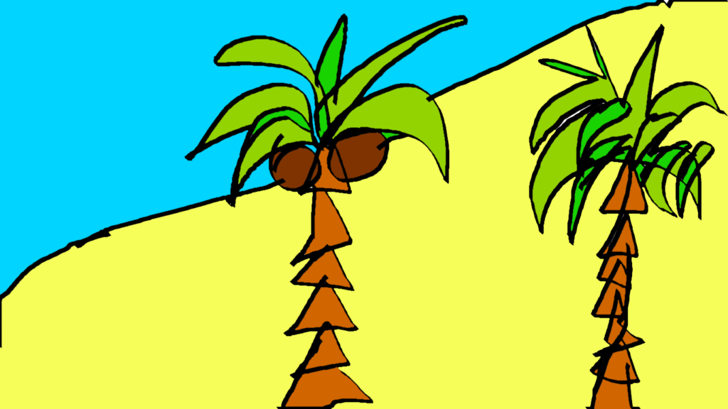 Wakacje (palmy, plaża)